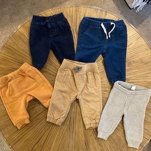 Excellent condition - bundle of 5 baby boy pants